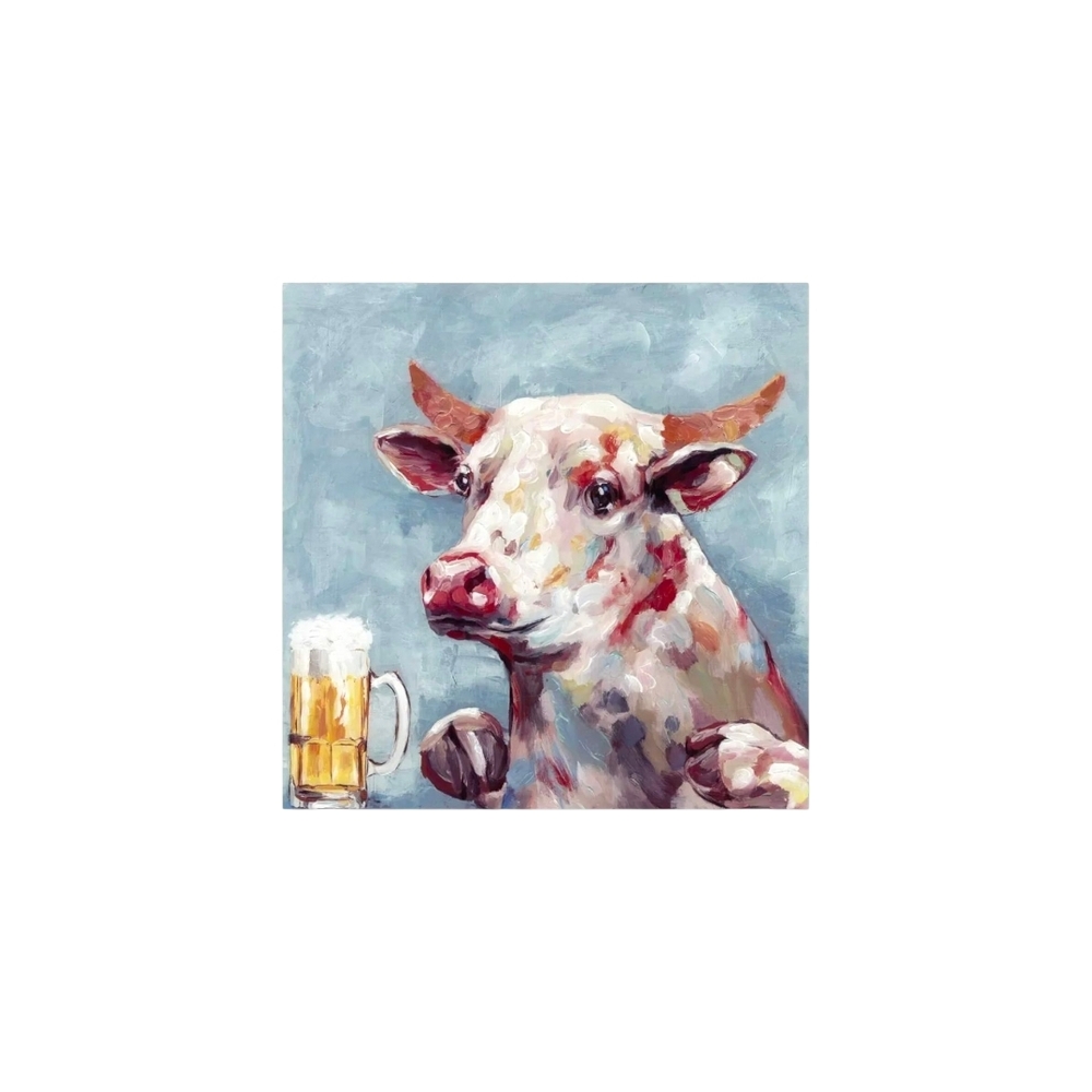 Colorful Cow Art Print